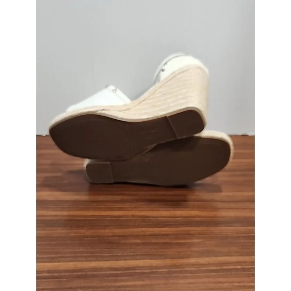 MIX NO‎ 6 Womens 11 DREAMM ESPADRILLE WEDGE SANDALS in WHITE
